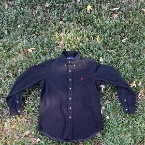 Vintage Y2K Black Ralph Lauren Polo Blake corduroy shirt size M